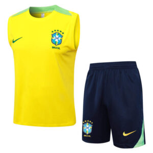 Conjunto de Entrenamiento Brasil Amarillo 2024-2025 parte delantera