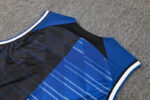 Conjunto de Entrenamiento Inter de Milan Azul Negro 2024-2025 cuello
