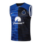 Conjunto de Entrenamiento Inter de Milan Azul Negro 2024-2025 parte delantera Conjunto de Entrenamiento Inter de Milan Azul Negro 2024-2025 parte delantera