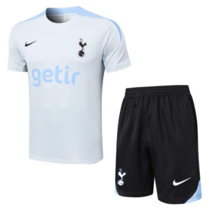 Conjunto de Entrenamiento Tottenham Hotspur Blanco Negro 2024-2025 parte delantera