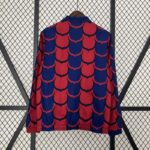 Cortaviento Reversible FC Barcelona Rojo Azul 2024-2025 dorsal reverso