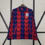 Cortaviento Reversible FC Barcelona Rojo Azul 2024-2025 parte delantera Cortaviento Reversible FC Barcelona Rojo Azul 2024-2025 parte delantera