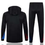 Chandal con Capucha FC Barcelona Negro 2024-2025 dorsal