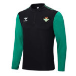 Conjunto Chandal Real Betis Negro 2022 frontal chaqueta Conjunto Chandal Real Betis Negro 2022 frontal chaqueta