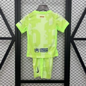 Conjunto Niño FC Barcelona Tercera Equipacion 2024-2025 dorsal