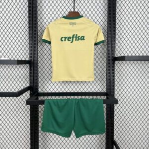 Conjunto Niño Palmeiras Tercera Equipacion 2024-2025 dorsal