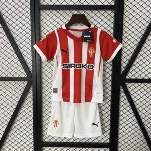 Conjunto Niño Sporting de Gijón Segunda Equipación 2024-2025