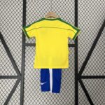 Conjunto retro niño Brasil primera equipacion 1998 dorsal Conjunto retro niño Brasil primera equipacion 1998 dorsal