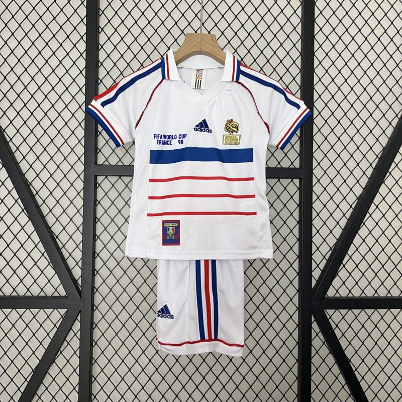 Conjunto retro niño Francia segunda equipacion 1998 Conjunto retro niño Francia segunda equipacion 1998