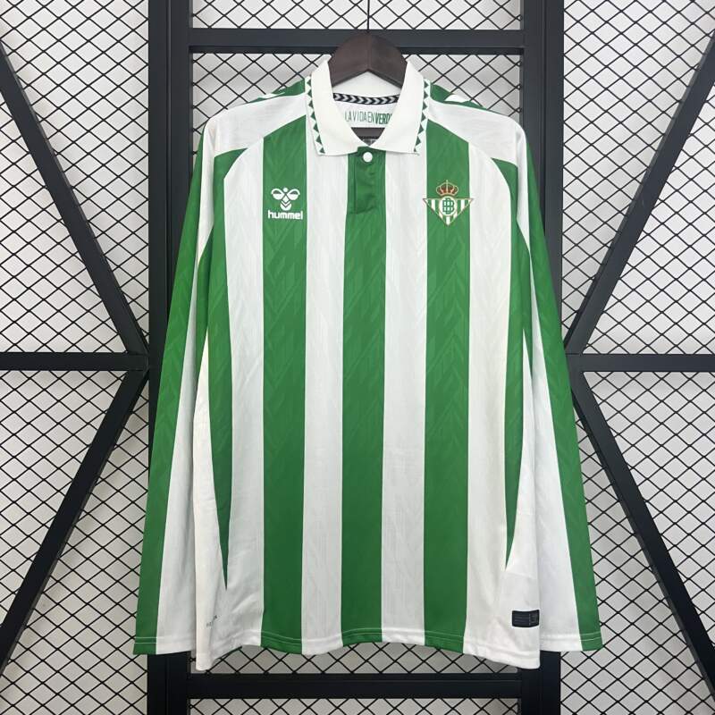 Camiseta Real Betis Primera equipacion manga larga 2024-2025 Camiseta Real Betis Primera equipacion manga larga 2024-2025