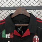 Camiseta Retro AC Milan Negro 2012-2013 cuello Camiseta Retro AC Milan Negro 2012-2013 cuello