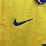 Camiseta Retro Arsenal Amarillo segunda equipacion 2013-2014 patrocinador