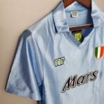 Camiseta Retro Napoli primera equipacion 1990-1991 hombro Camiseta Retro Napoli primera equipacion 1990-1991 hombro