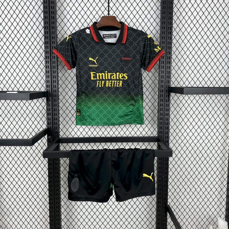 conjunto-niño-ac-milan-cuarta-equipacion-off-white-2024-2025 conjunto-niño-ac-milan-cuarta-equipacion-off-white-2024-2025