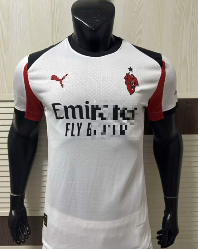 Ac Milan Segunda Equipacion version jugador Ac Milan Segunda Equipacion version jugador