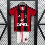 conjunto-niño-ac-milan-primera-equipacion-retro-1998-1999 conjunto-niño-ac-milan-primera-equipacion-retro-1998-1999