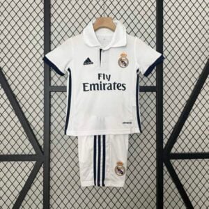 Conjunto niño Retro Real Madrid primera Equipacion 2016-2017