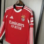 Camiseta Benfica 2025-26 Primera Equipación Manga Larga lateral