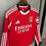 Camiseta Benfica 2025-26 Primera Equipación Manga Larga lateral hombro