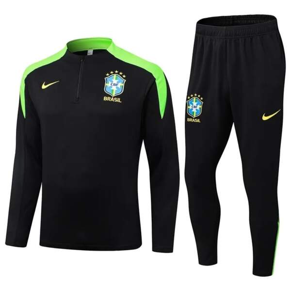 chandal-brasil-cremallera-baja-negro-amarillo-2025-2026 chandal-brasil-cremallera-baja-negro-amarillo-2025-2026