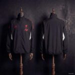 Cortaviento Liverpool Negro 2025-2026 doble Cortaviento Liverpool Negro 2025-2026 doble