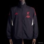 Cortaviento Liverpool Negro 2025-2026 frontal Cortaviento Liverpool Negro 2025-2026 frontal