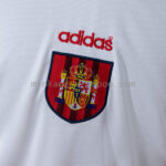 camiseta-españa-segunda-equipacion-manga-larga-retro-1996-escudo camiseta-españa-segunda-equipacion-manga-larga-retro-1996-escudo