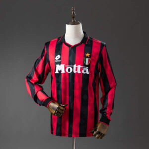 Imbictoz – Camiseta AC Milan Retro 1993-1994 Manga Larga Primera Equipación