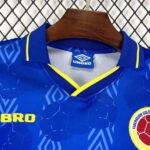 camiseta-colombia-retro-segunda-equipacion-manga-larga-1994-cuello camiseta-colombia-retro-segunda-equipacion-manga-larga-1994-cuello